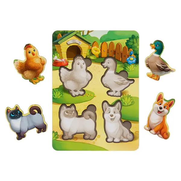 Вкладки Свійські тварини-2 (фон з підказкою), фото 1