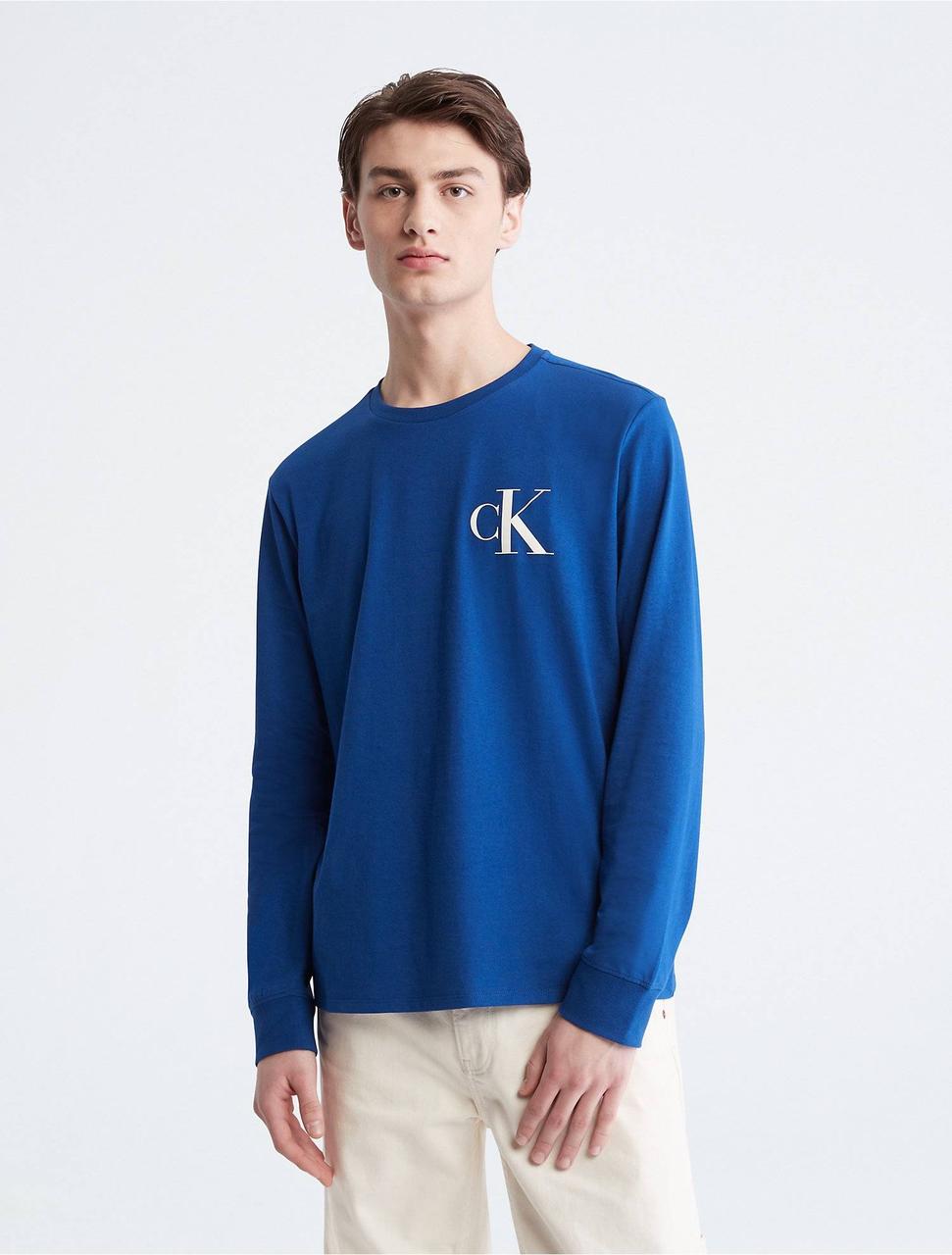 Чоловічий лонгслів Calvin Klein з логотипом оригінал, фото 1