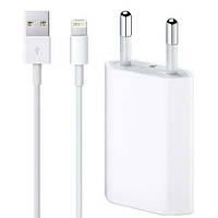 Комплект зарядки для Apple iPhone, iPad Сетевое зарядное устройство 5W USB Power Adapter , Кабель зарядки USB