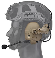 Тактичні навушники з шумозаглушенням з кріпленнями (черепашки) на каску