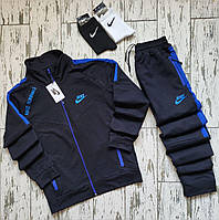 Чоловічий спортивний костюм Nike комплект 4 в 1 Найк ( Кофта, штани та 2 пари шкарпеток) 6 кольорів