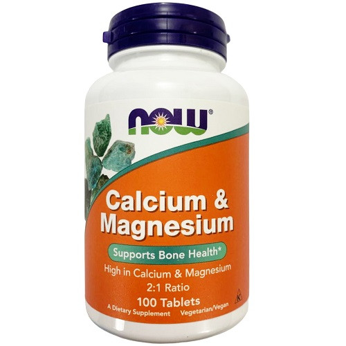 Вітаміни і мінерали Now Calcium & Magnesium (100 таблеток.), фото 1