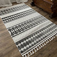 Килим в скандинавському стилі 04817B сірий