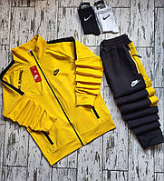 Мужской спортивный костюм Nike комплект 4 в 1 Найк 6 цветов ( Кофта, штаны и 2 пары носков высокие)