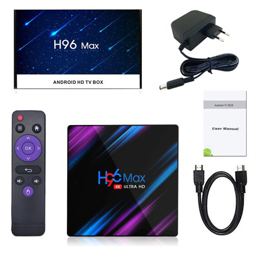 Медіаплеєр Android 11 Smart TV Box Rockchip RK3318 4/64ГБ H96 Max