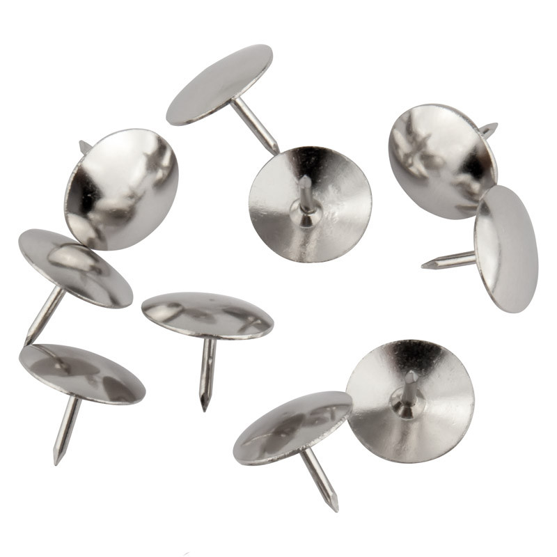 Кнопки - гвіздки, 50 штук, нікельовані, AXENT, фото 1