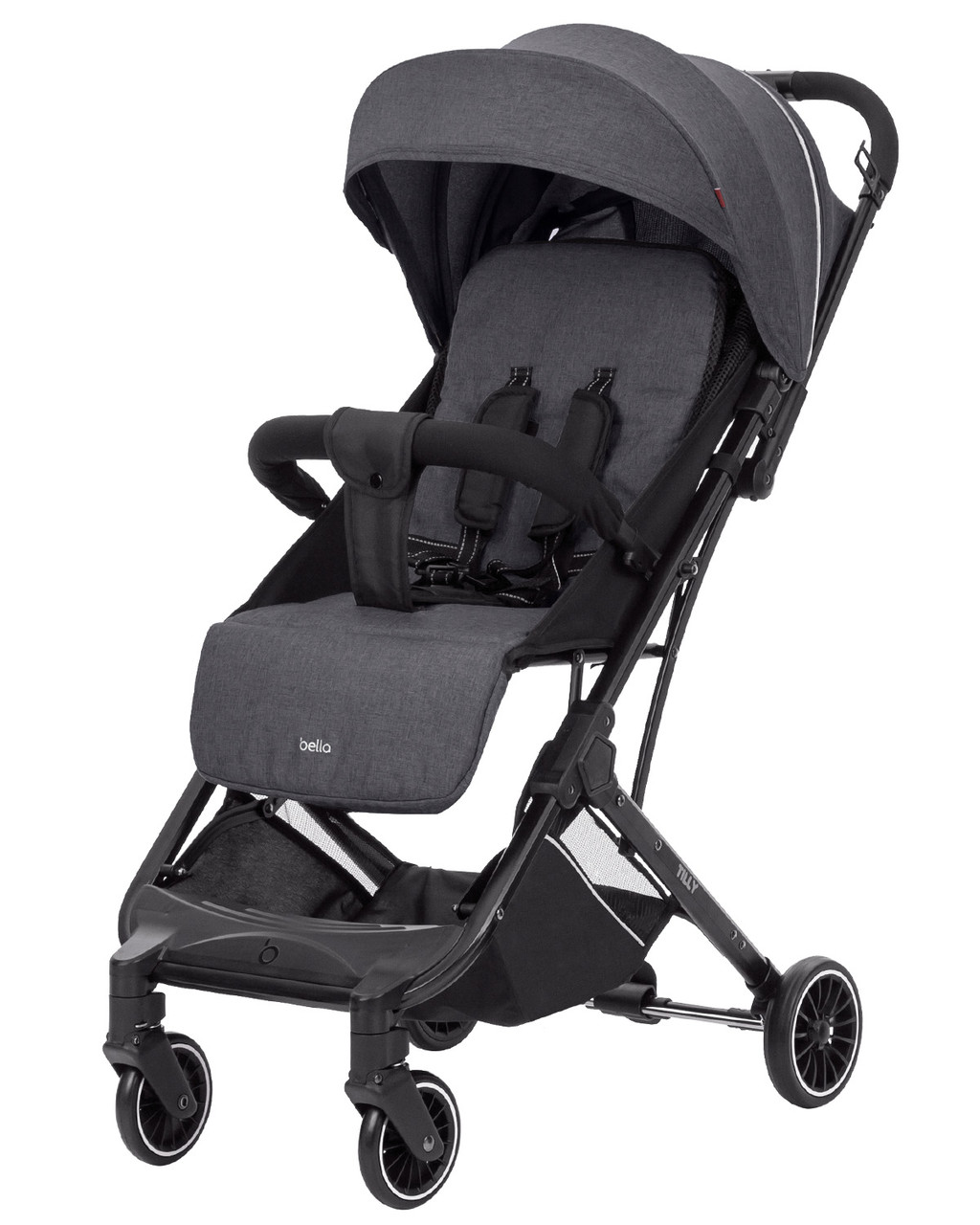 Дитяча прогулянкова коляска Tilly Bella T-163 Dark Grey | Дитяча коляска Тіллі Белла темно-сіра