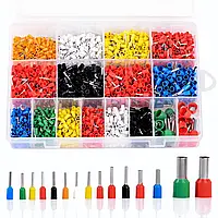 Набір кабельних наконечників-гільзи TDM 2120 шт. для обтиску дротів