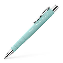 Ручка кулькова Faber-Castell POLY BALL Caribic Blue ХВ автомат., каучуковий корпус, синя 1,0 мм, 241105