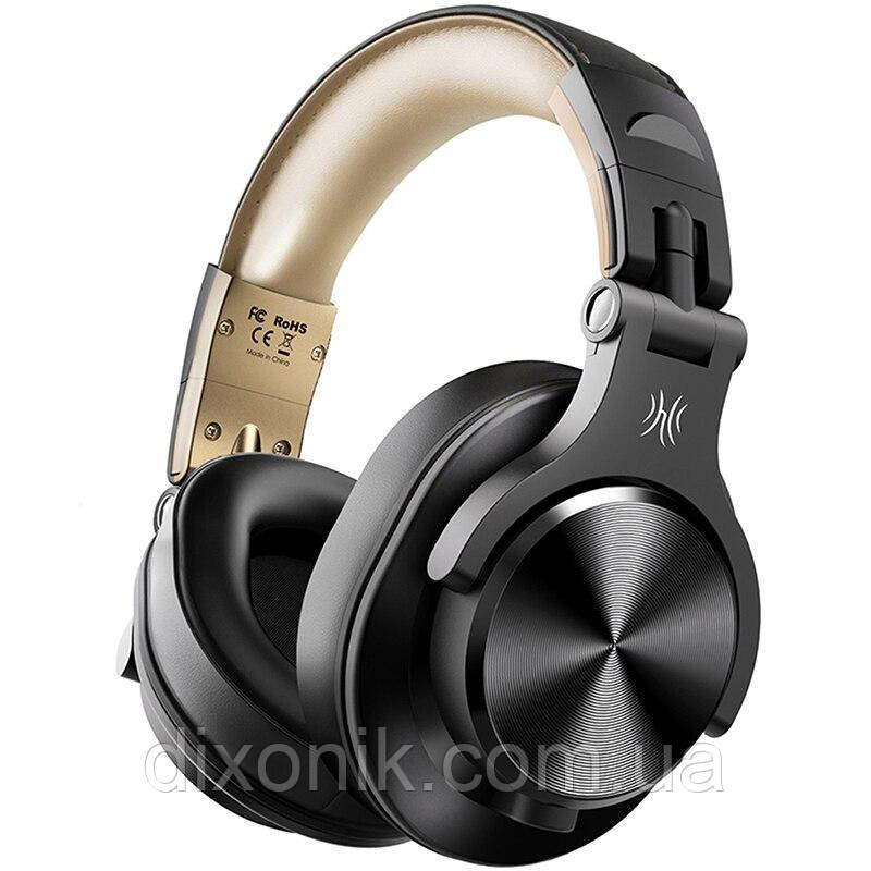 Бездротові навушники Oneodio Fusion A70 black-gold Bluetooth вуха для музики ігор та телевізора блютуз