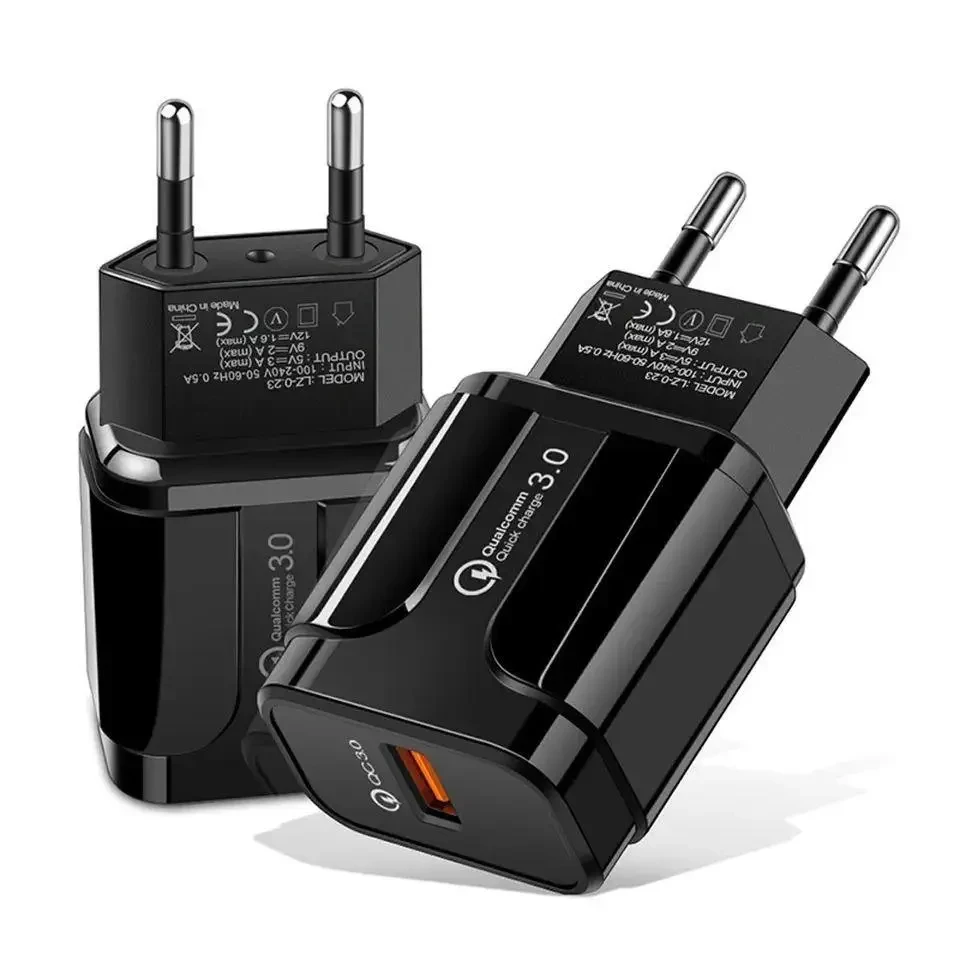 Швидке заряджання 18W QC 3.0 Fast Charger QC USB Мережевий зарядний пристрій 5V 3A