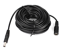 DC кабель, удлинитель кабеля питания 5.5x2.5 мм, 5 м черный
