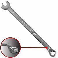 Ключ рожково-накидной отогнутый на 75° 6 мм, L=130 мм (FORCE 75506A)