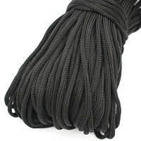 Верёвка (шнур) полипропиленовая вязаная д.9 мм чёрная