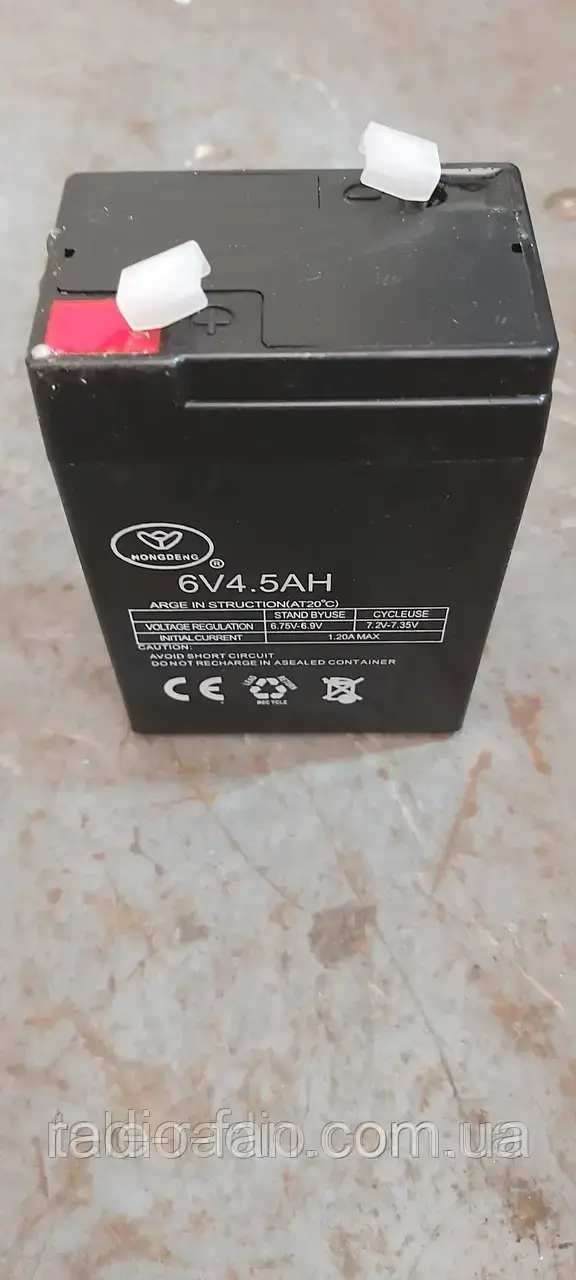 Акумулятор для торгових ваг 6 V 4 A, фото 1