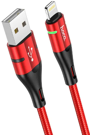Кабель USB > lightning HOCO U93 1.2м red (22)