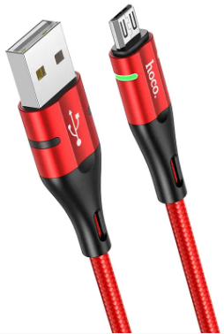 Кабель USB > microUSB HOCO U93 1.2м red/black (22)