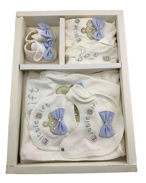 Подарунковий набір костюм 0 до 4 місяців Туреччина для новонароджених набір на виписку біле (НПК53)