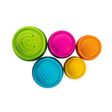 Пірамідка тактильна Чашки Fat Brain Toys dimpl stack (F293ML), фото 5