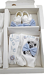 Подарунковий набір костюм 0 до 4 місяців Туреччина для новонароджених набір на виписку білий (НПК55), фото 2
