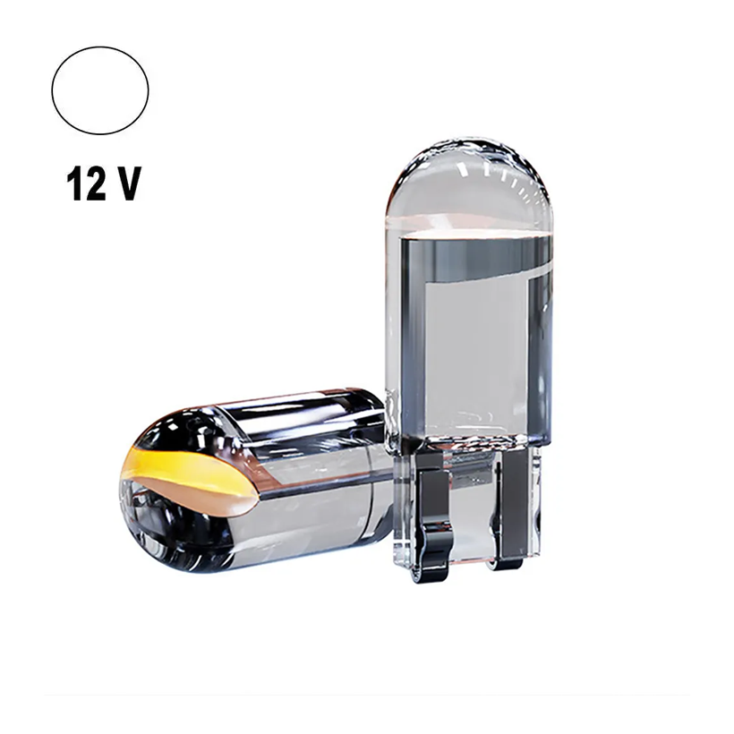 Автолампа Terra T10/W5W, цоколь W2.1x9.5d, COB, скло, білий, 12 В
