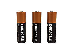 Лужна батарейка Duracell АА LR6, якісна пальчикова батарейка