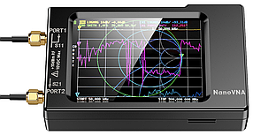 Широкосмуговий приймач NanoVNA-H v3.6, 10кГц-1,5ГГц SDR MF HF VHF UHF, HW, сенсорний екран 2,8"