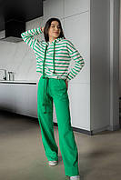 Женский прогулочный костюм зеленый 278К