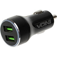 Автомобільний зарядний пристрій Voin C-36205Q 36 W 2 USB QC 3.0 12-24 V