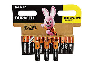 Лужна батарейка Duracell ААА LR03, якісна пальчикова батарейка, фото 3