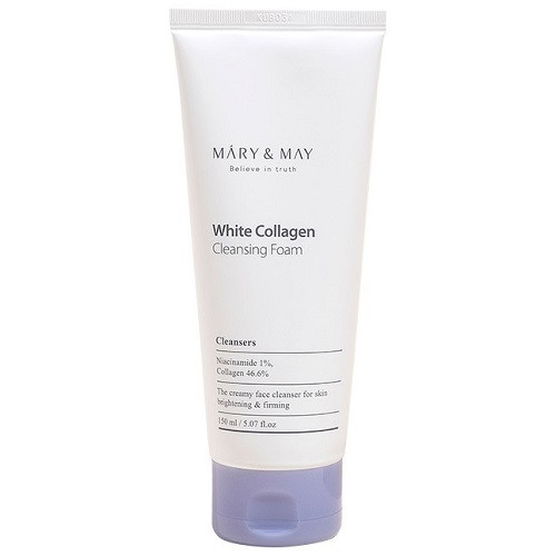 Mary&May White Collagen Cleansing Foam Пінка з колагеном і ніацинамідом, 150 мл