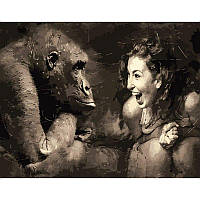 Картина по номерам "Пантомима с обезьяной" DY084