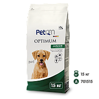 Корм сухой PetQM Dogs Optimum Junior для щенков с птицей, 15 кг