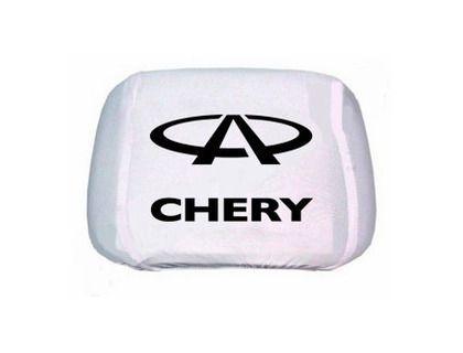 Чохли для підголівників Універсальні Chery Білі 2 шт., фото 1