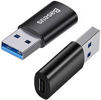 Переходник Baseus Ingenuity Series Mini OTG Adaptor USB 3.1 to Type-C Black (ZJJQ000101)