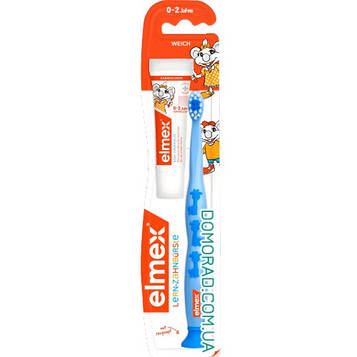 Elmex Зубна щітка + паста 12мл для дітей 0-2 роки