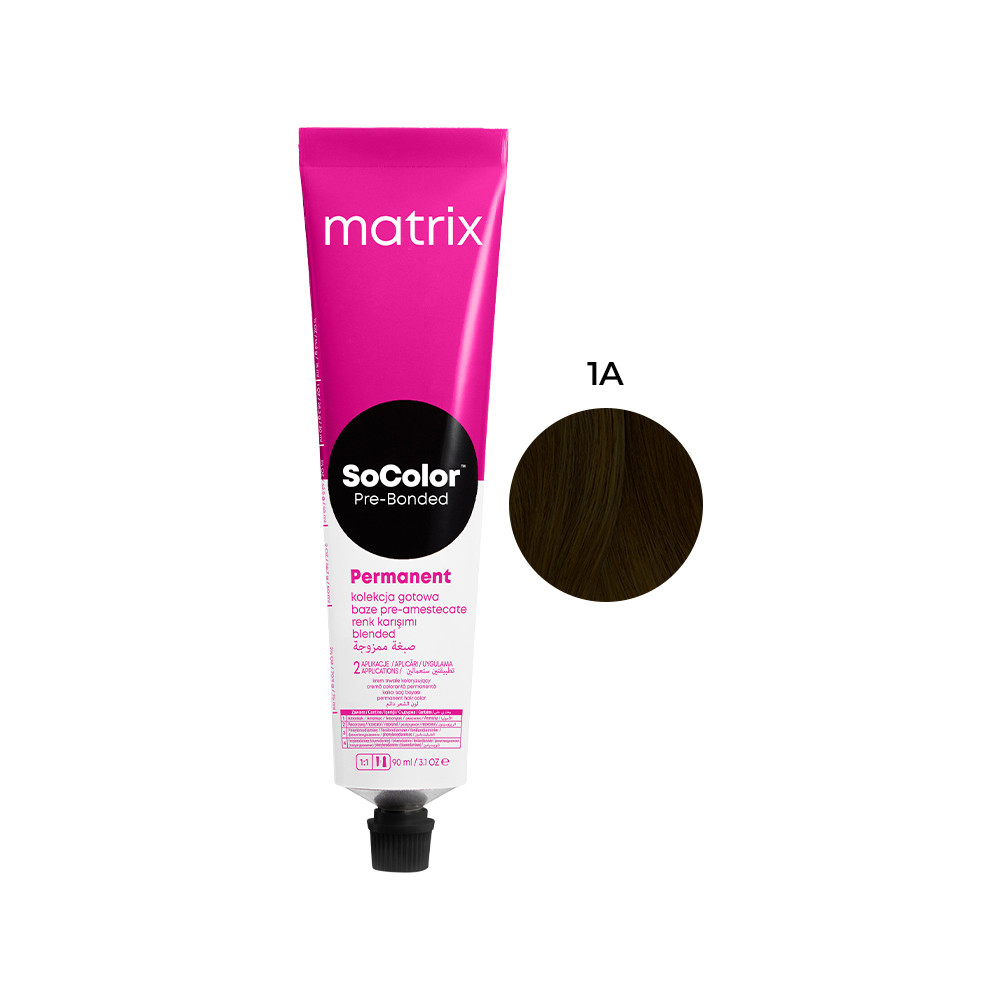Крем-фарба для волосся PRE Bonded SOCOLOR.beauty тон 1A, 90 мл Matrix