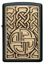 Оригінальна запальничка Zippo 49538 Norse Emblem з давнім кельтським символом Вузол «Північний щит» на подарунок, фото 2