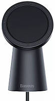 Беспроводное зарядное магнитное Baseus Simple Magnetic Stand Wireless Charger Black (CCJJ000001)