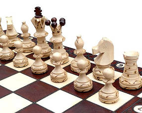 Великі дерев'яні подарункові шахи С128 Амбасадор