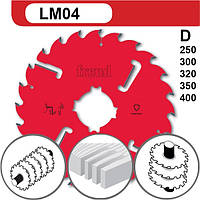 Freud серія LM04 Дискові пили для поздовжнього пиляння з підрізними розклинювальними ножами