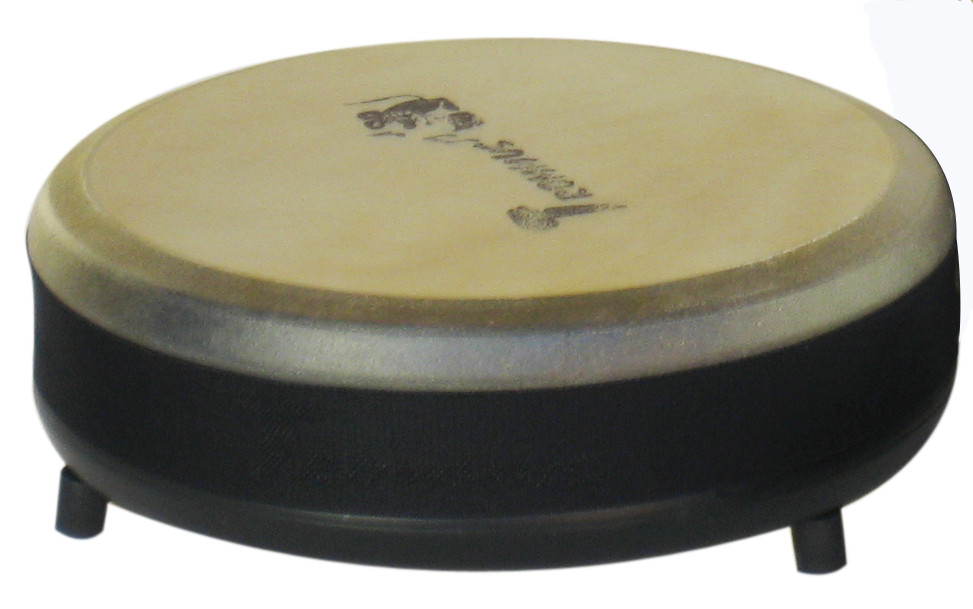 Низький барабан із натуральних матеріалів 10 x 22 см., фото 1