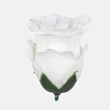 Троянда бутон біла (КОД: Cream W681-03) В - 7  см  Д - 4 см | виробництво Польща |24 шт. в упаковці