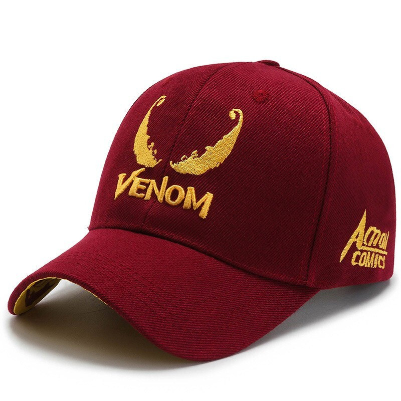 Бейсболка для чоловіків Narason бордова з логотипом Venom, фото 1