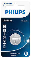 Батарея Philips CR2016 LITHIUM MINICELLS B1 (блістер)