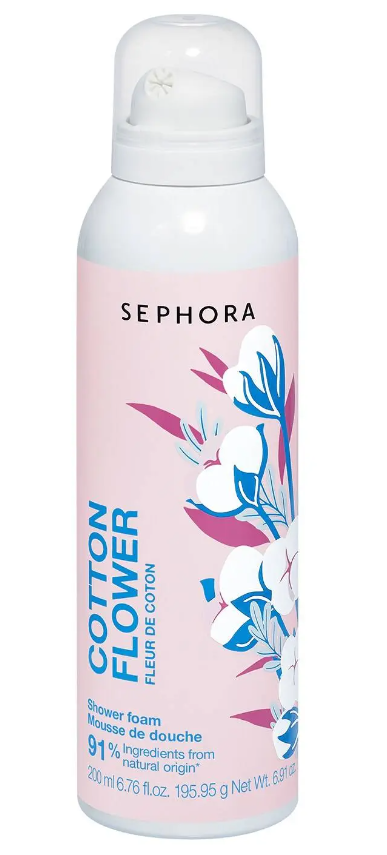 Пінка для душу Sephora Shower Foam COTTON FLOWER 200 ml