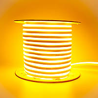 Led неон 220В жовтий AVT smd2835 120LED/m 7W IP65, 1м