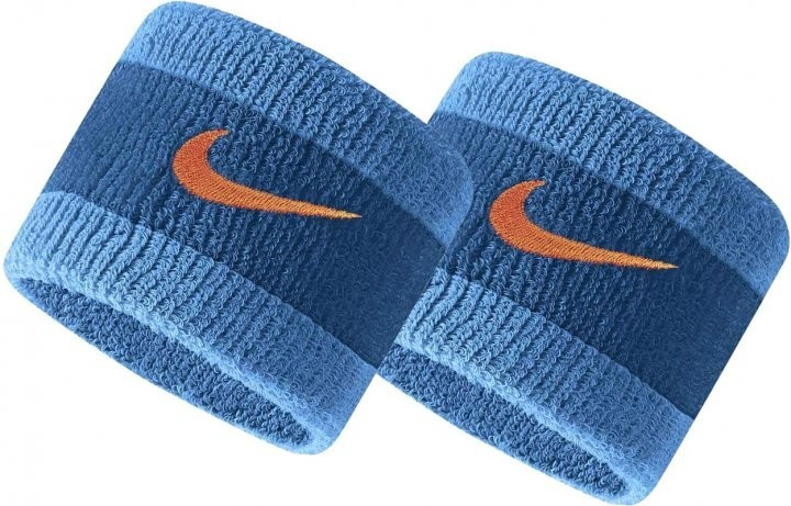 Напульсники Nike Swoosh Wristbands 2 PK Marina/Laser Blue/Rush Orange OSFM (N.000.1565.446.OS)