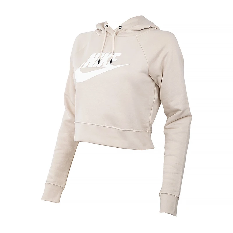 Женская Кофта Nike W NSW ESSNTL FLC GX CROP HDY Бежевый L (CJ6327-206 L ...