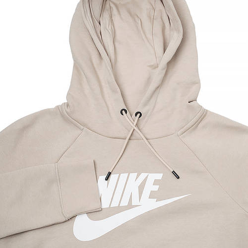 Женская Кофта Nike W NSW ESSNTL FLC GX CROP HDY Бежевый L (CJ6327-206 L ...